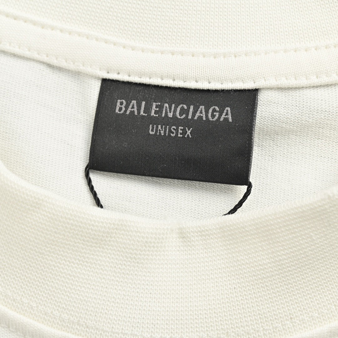 Balenciaga CD Graphic White T-Shirt - Phantom Kicks