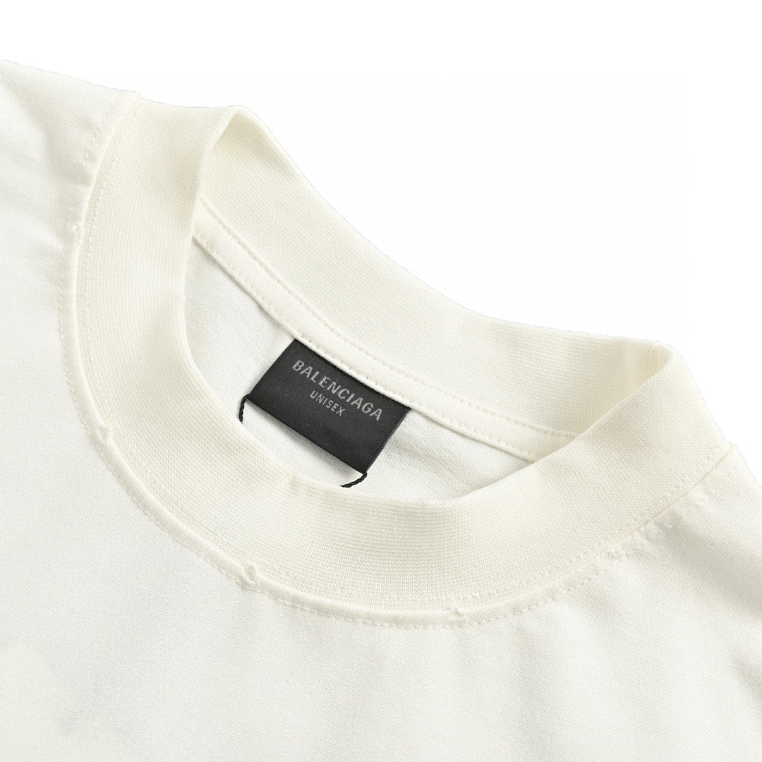 Balenciaga CD Graphic White T-Shirt - Phantom Kicks