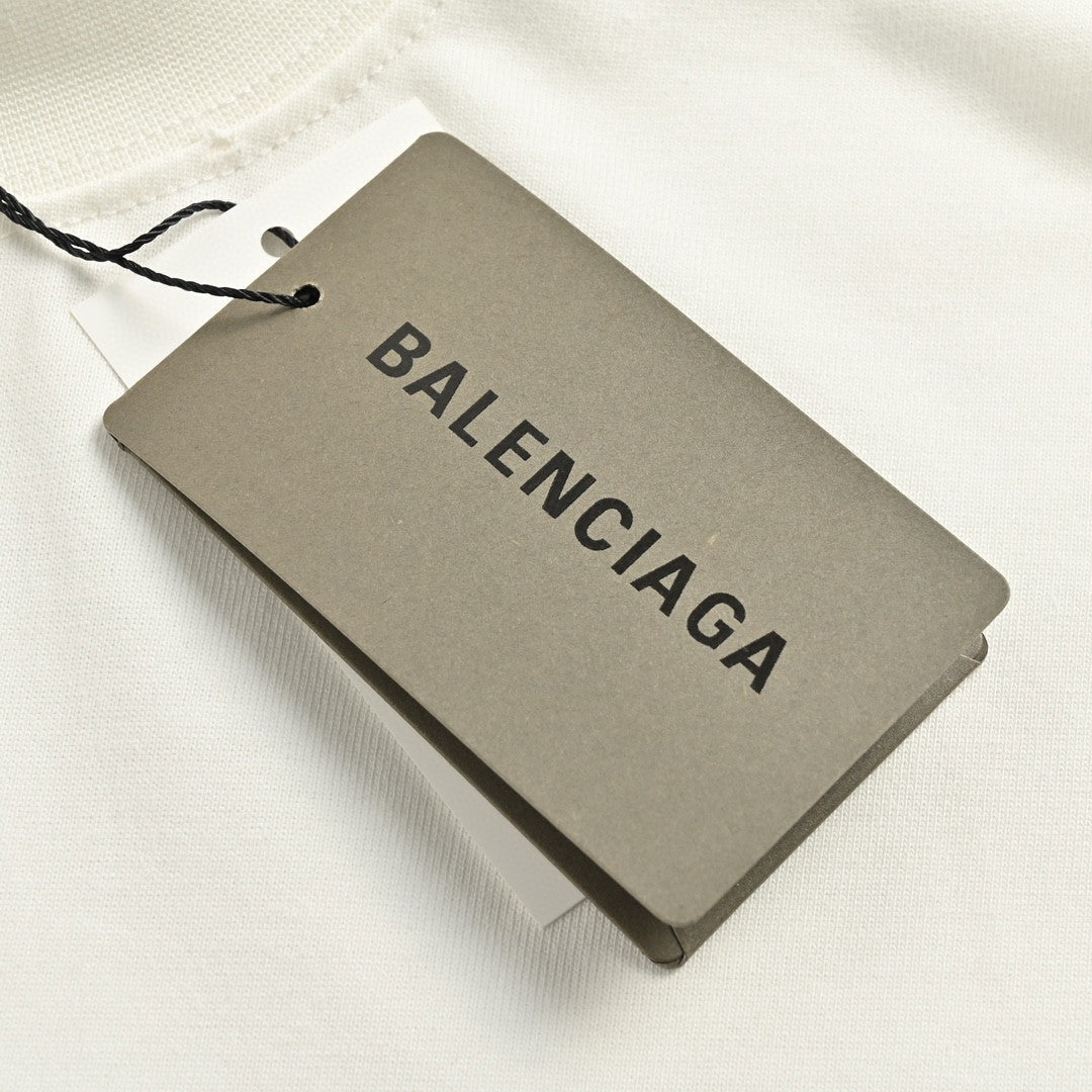 Balenciaga CD Graphic White T-Shirt - Phantom Kicks