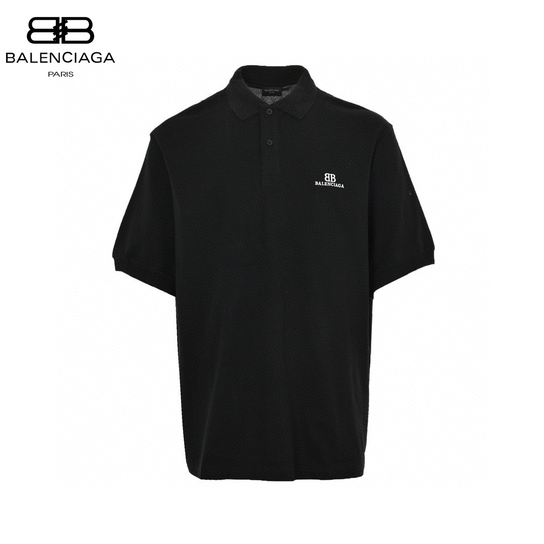 Balenciaga Classic Logo Polo Shirt (Black) - Phantom Kicks