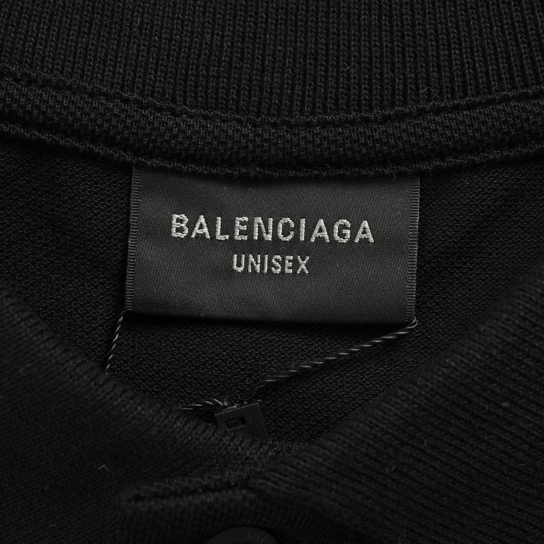 Balenciaga Classic Logo Polo Shirt (Black) - Phantom Kicks