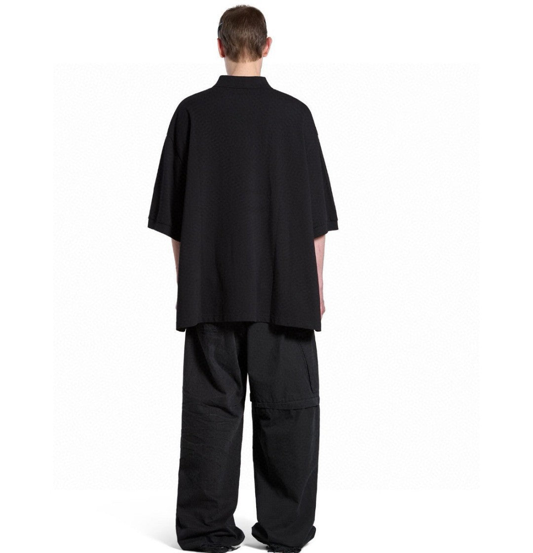 Balenciaga Classic Logo Polo Shirt (Black) - Phantom Kicks