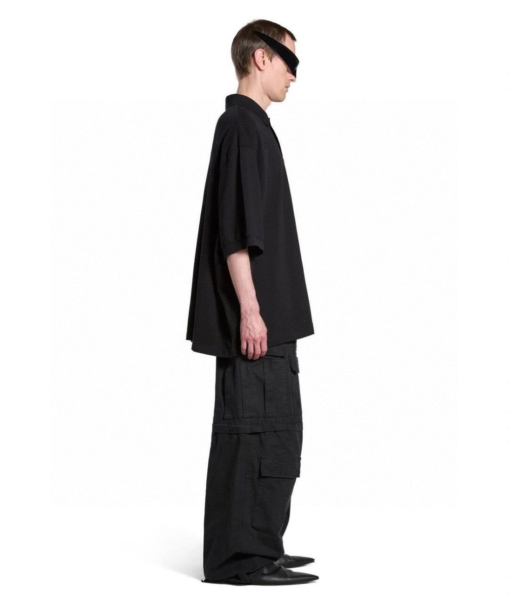 Balenciaga Classic Logo Polo Shirt (Black) - Phantom Kicks