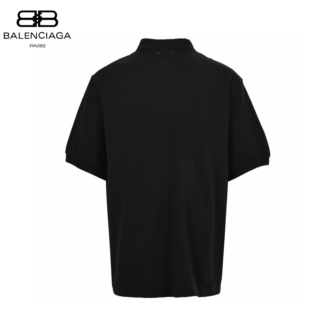 Balenciaga Classic Logo Polo Shirt (Black) - Phantom Kicks
