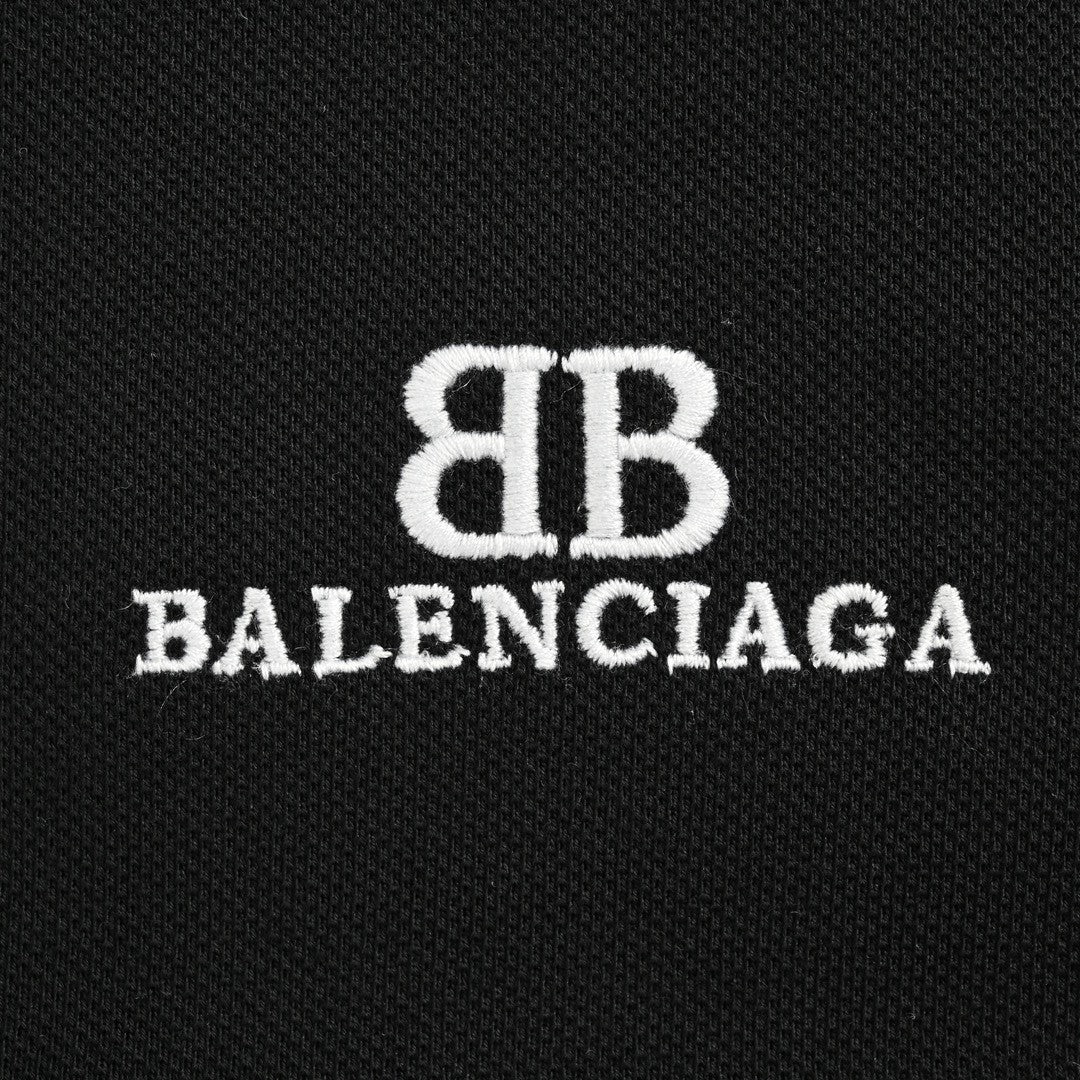 Balenciaga Classic Logo Polo Shirt (Black) - Phantom Kicks