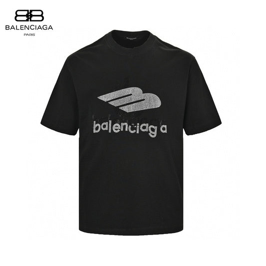 Balenciaga Crystal Logo T-Shirt in Black - Phantom Kicks