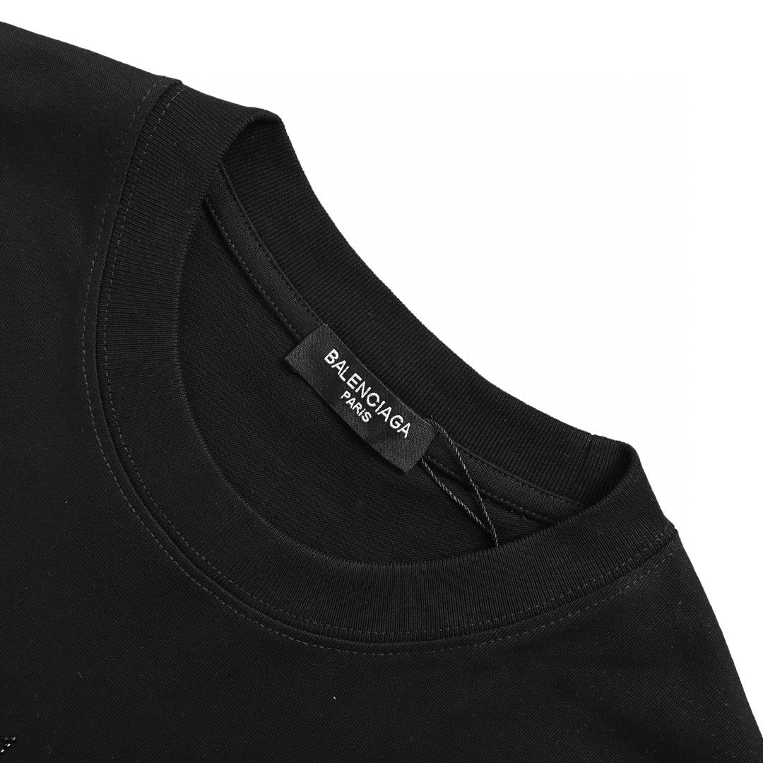 Balenciaga Crystal Logo T-Shirt in Black - Phantom Kicks