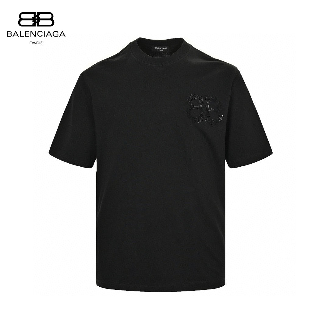 Balenciaga Crystal Logo T-Shirt in Black - Phantom Kicks