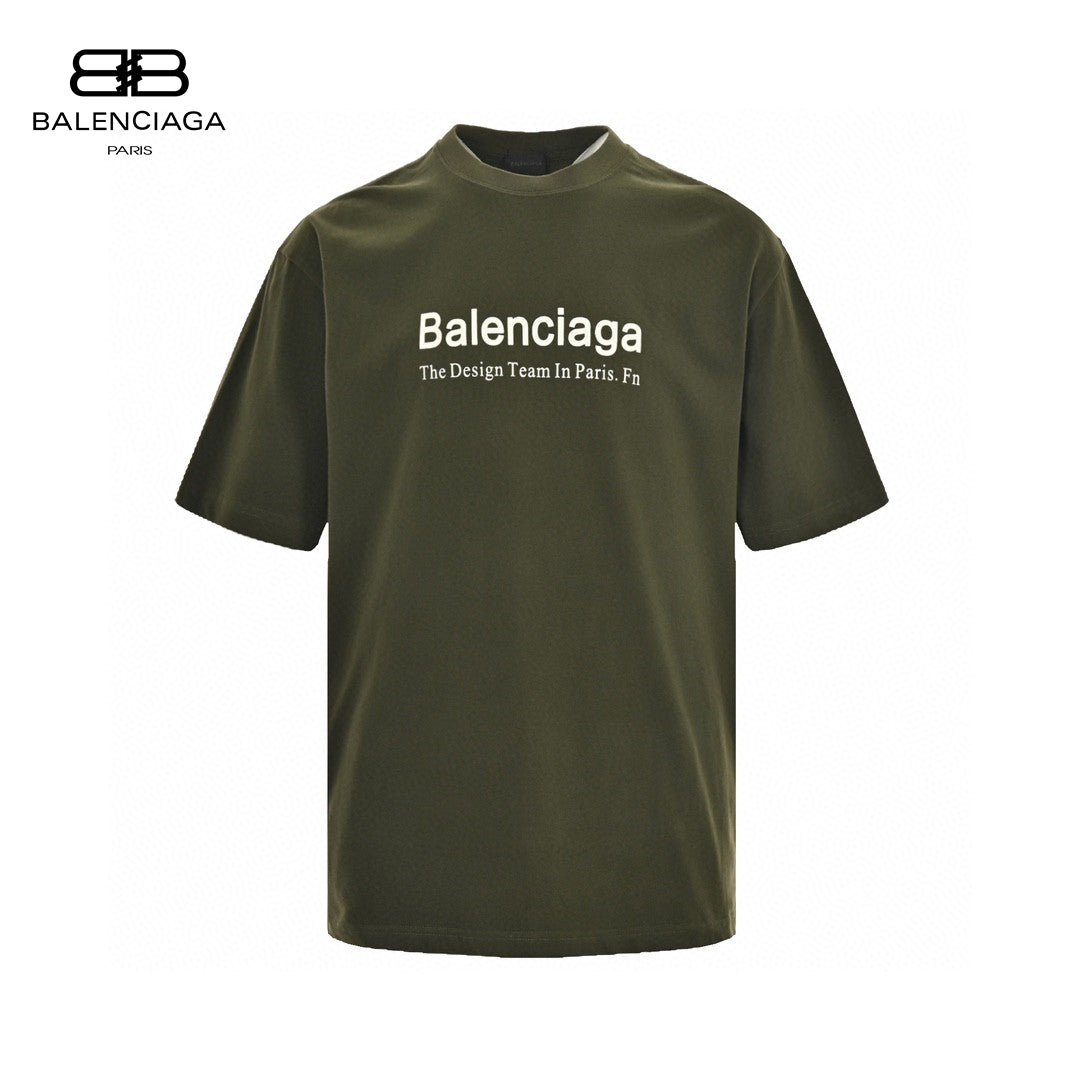 Balenciaga Design Team T-Shirt (Olive Green) - Phantom Kicks