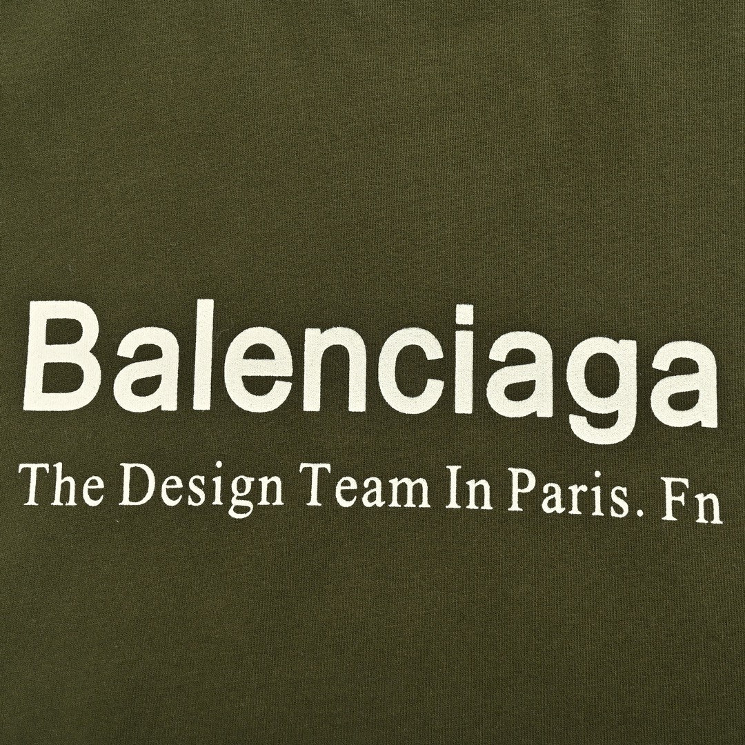 Balenciaga Design Team T-Shirt (Olive Green) - Phantom Kicks