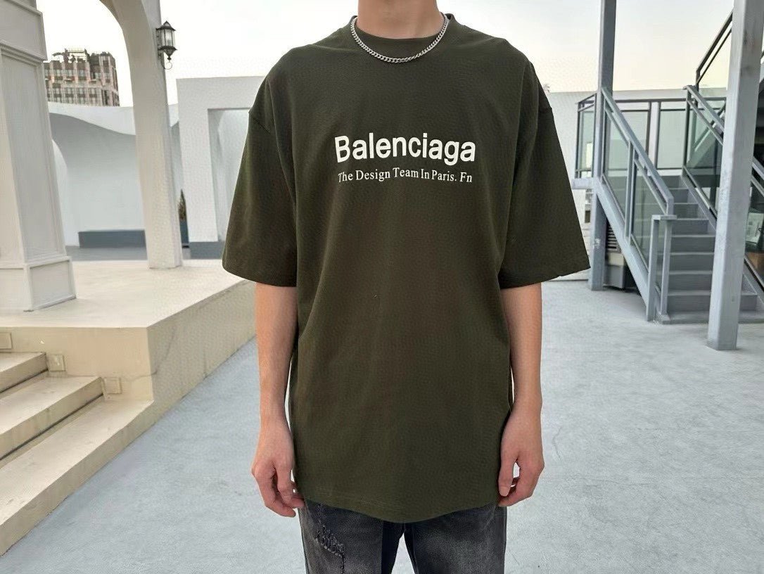 Balenciaga Design Team T-Shirt (Olive Green) - Phantom Kicks