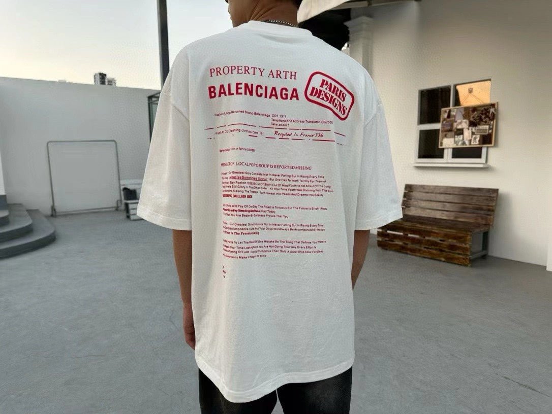 Balenciaga Design Team T-Shirt (White) - Phantom Kicks