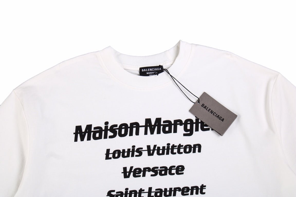 BALENCIAGA DESIGNER NAMES T-SHIRT WHITE - Phantom Kicks