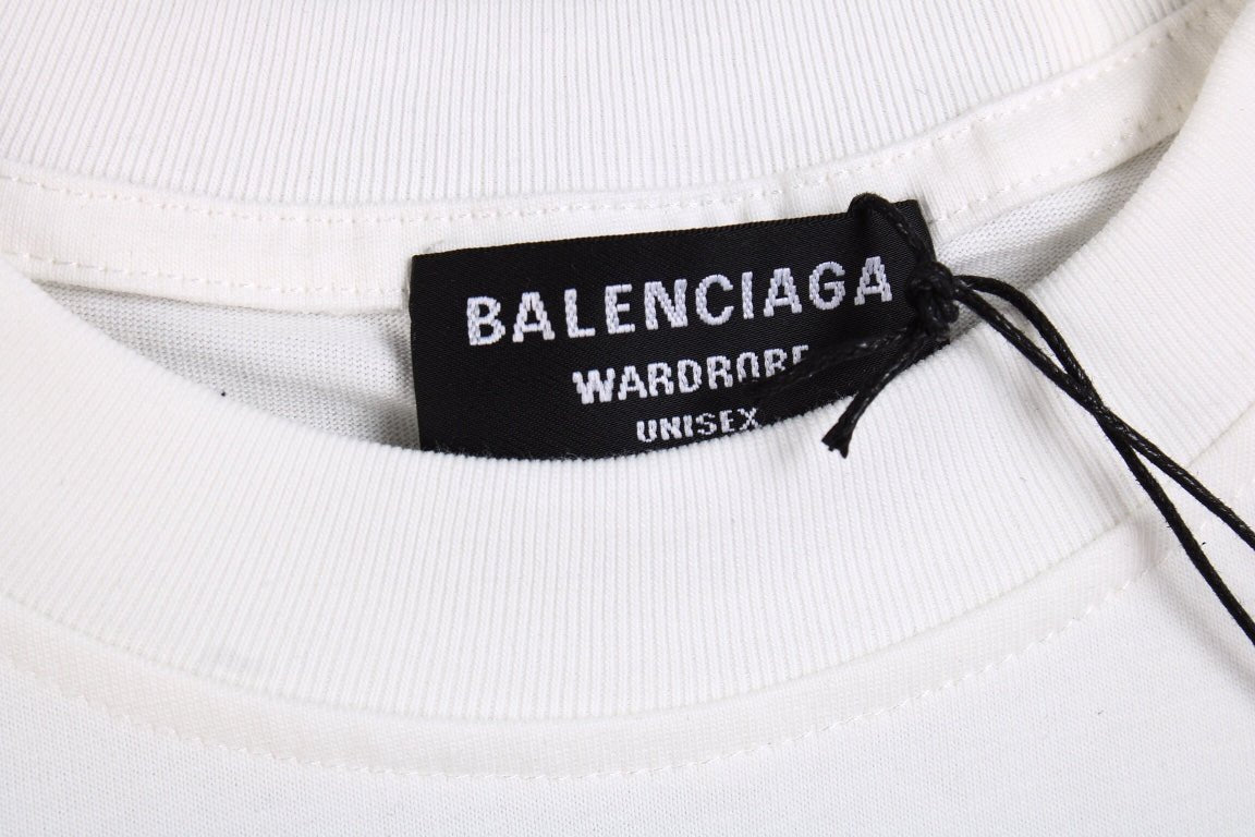 BALENCIAGA DESIGNER NAMES T-SHIRT WHITE - Phantom Kicks