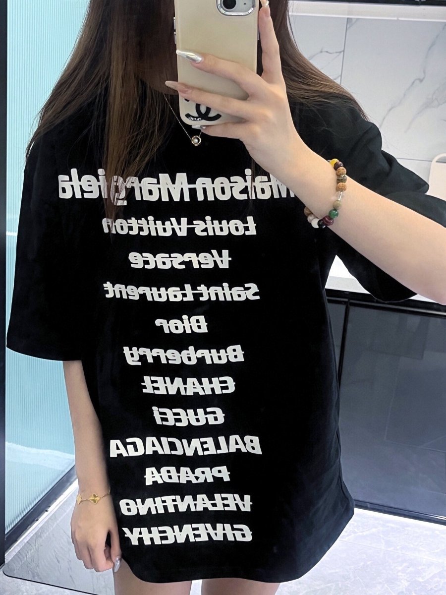 BALENCIAGA DESIGNER NAMES T-SHIRT BLACK - Phantom Kicks