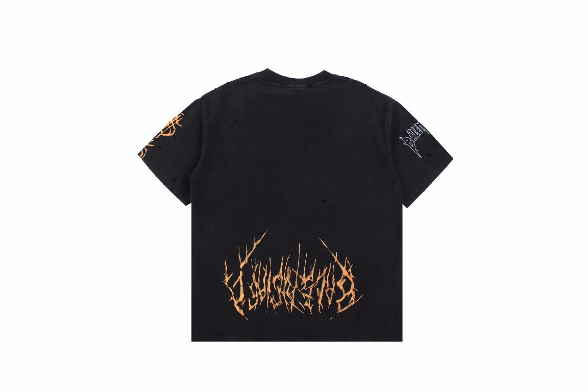 BALENCIAGA DEVIL'S EIFFEL TOWER GRAPHIC T-SHIRT BLACK - Phantom Kicks