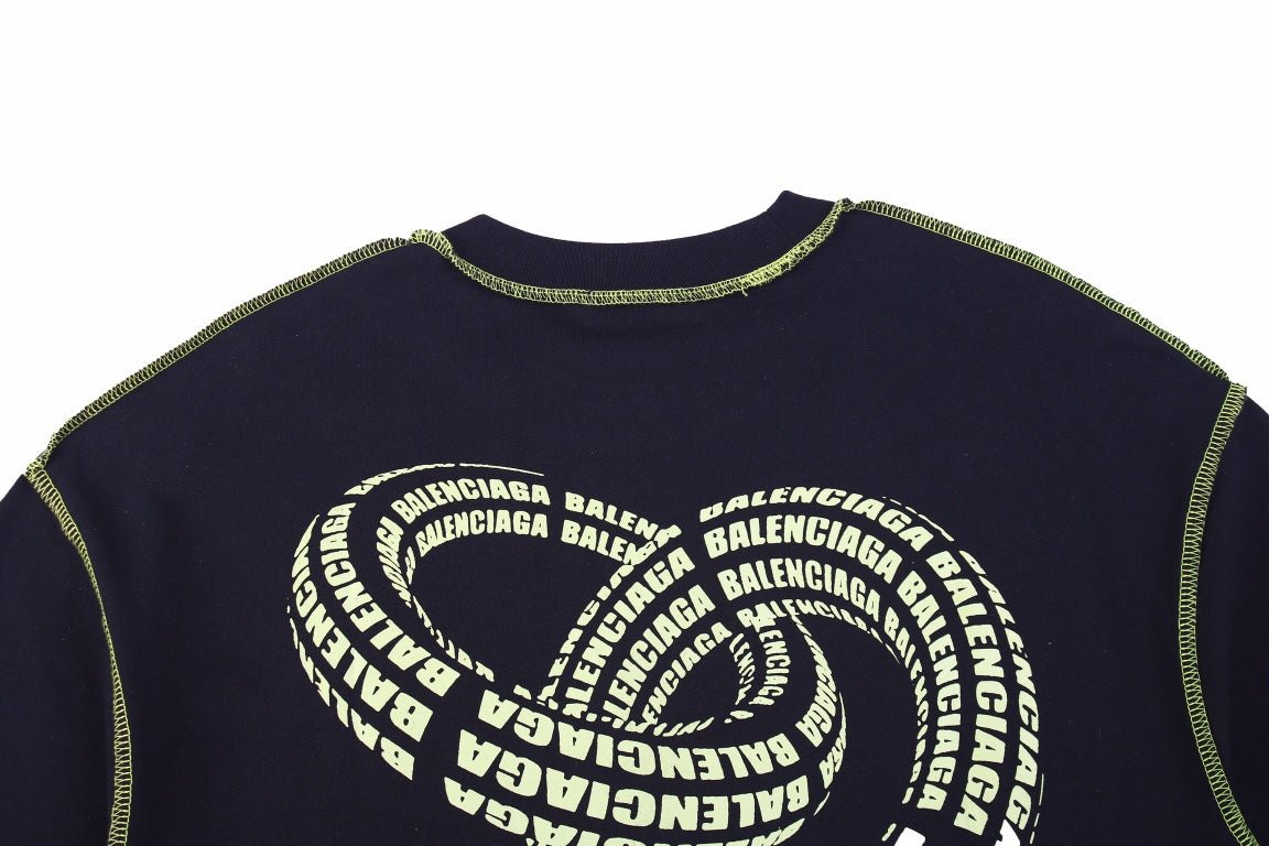 Balenciaga Digital Age Logo T-Shirt - Black - Phantom Kicks