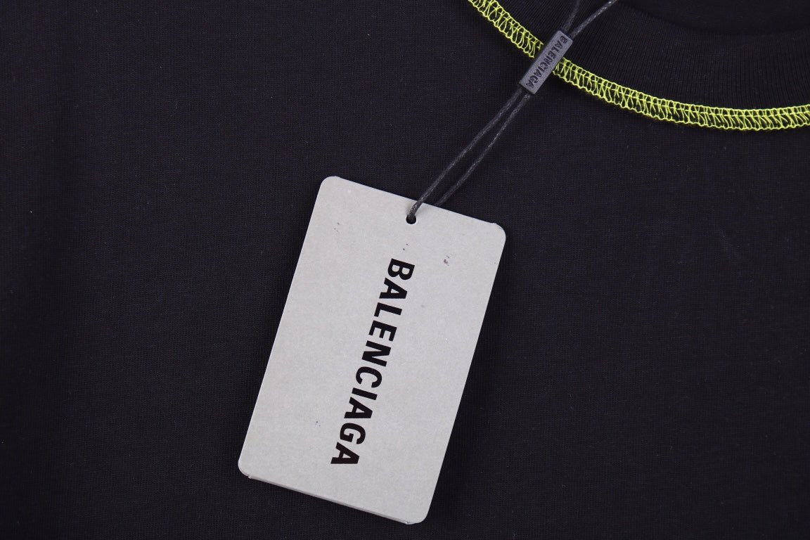 Balenciaga Digital Age Logo T-Shirt - Black - Phantom Kicks