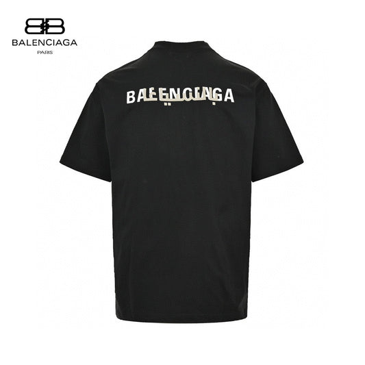 Balenciaga Distorted Logo T-Shirt (Black) - Phantom Kicks