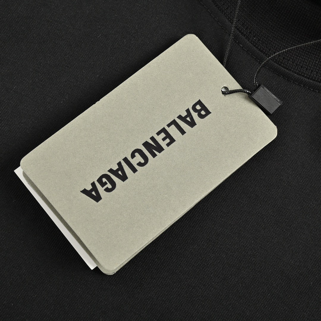 Balenciaga Distorted Logo T-Shirt (Black) - Phantom Kicks