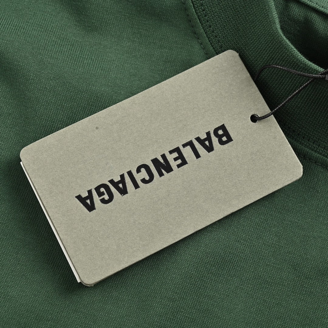Balenciaga Distorted Logo T-Shirt (Green) - Phantom Kicks