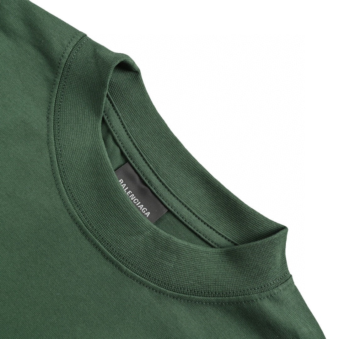 Balenciaga Distorted Logo T-Shirt (Green) - Phantom Kicks