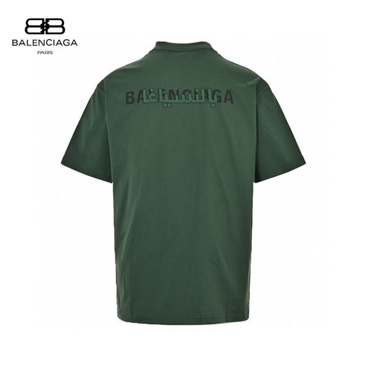 Balenciaga Distorted Logo T-Shirt (Green) - Phantom Kicks