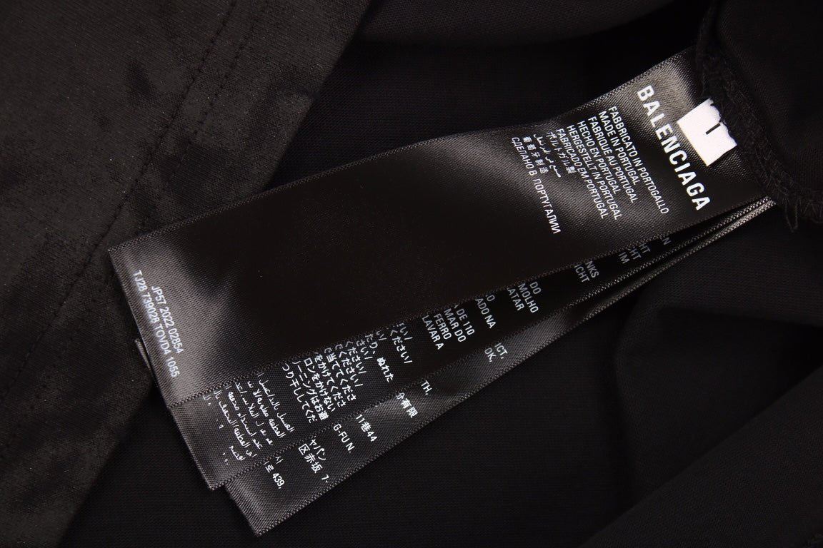 Balenciaga Distressed BB Logo T-Shirt - Phantom Kicks