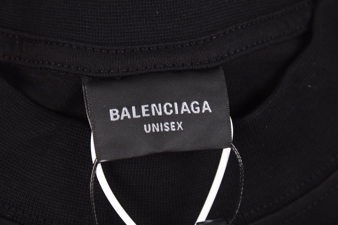 Balenciaga Distressed BB Logo T-Shirt - Phantom Kicks