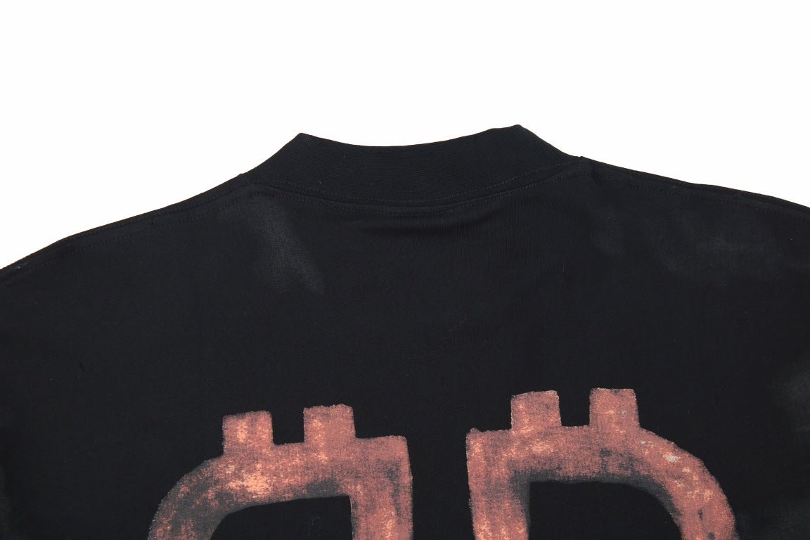 Balenciaga Distressed BB Logo T-Shirt - Phantom Kicks