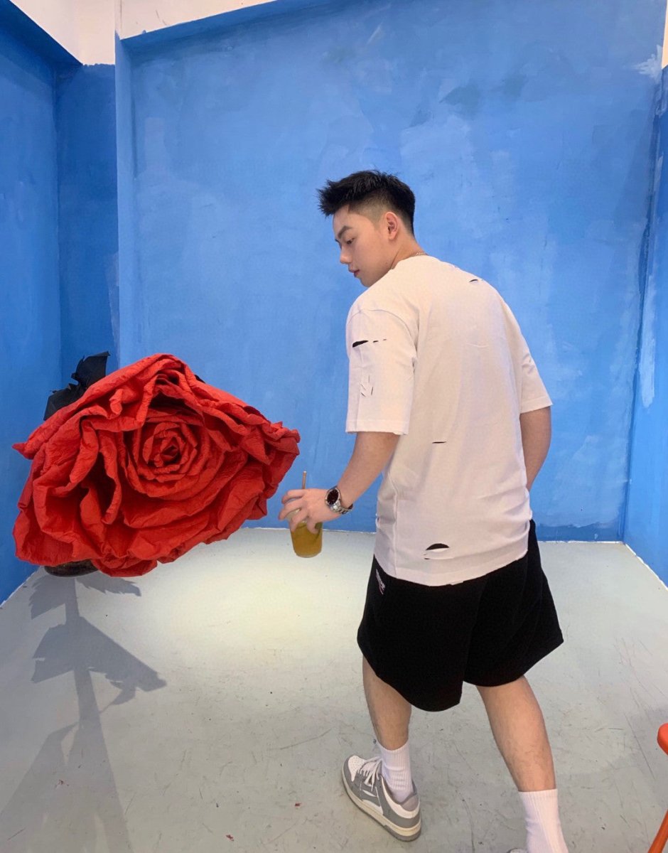 Balenciaga Distressed Logo T-Shirt - Phantom Kicks
