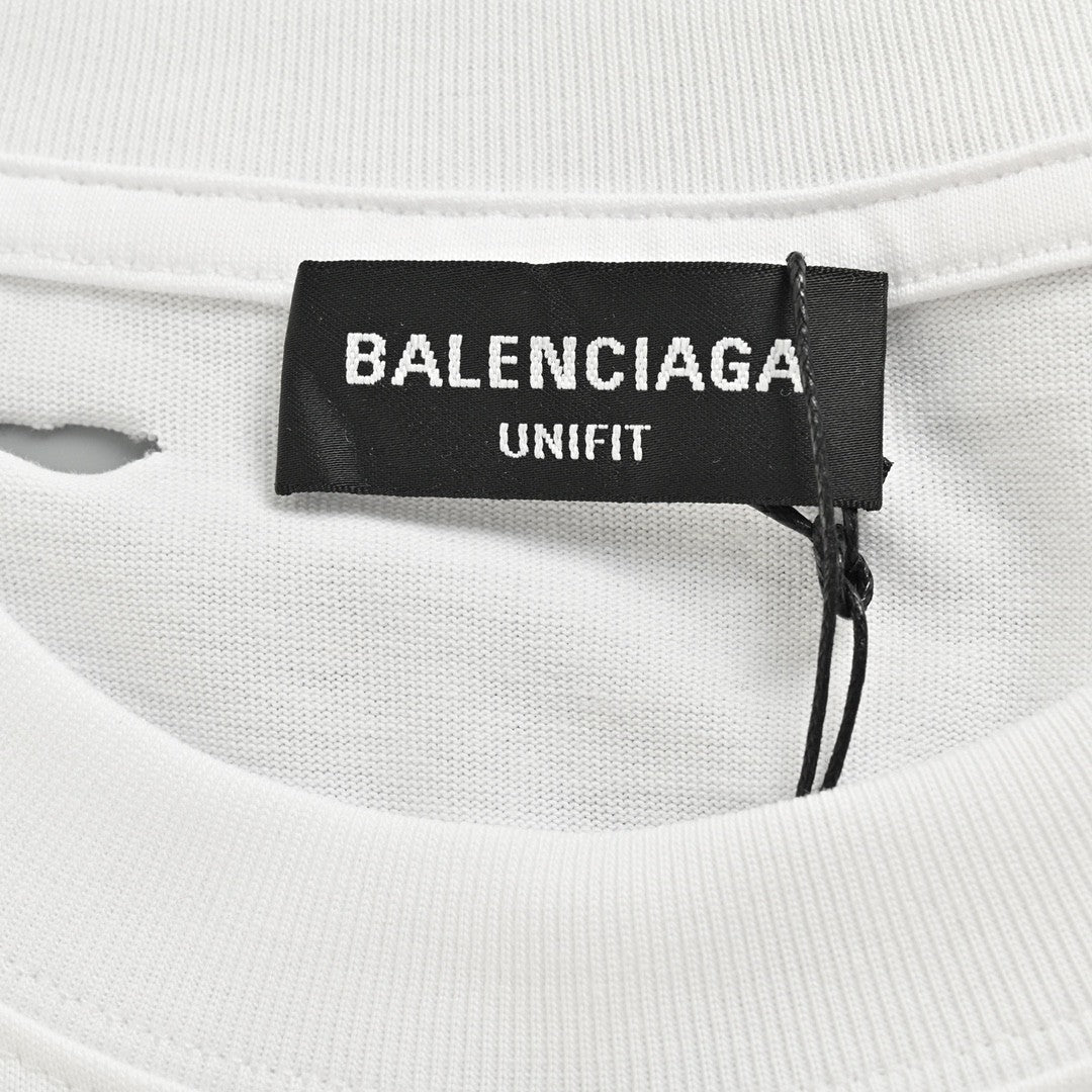 Balenciaga Distressed Logo T-Shirt - Phantom Kicks
