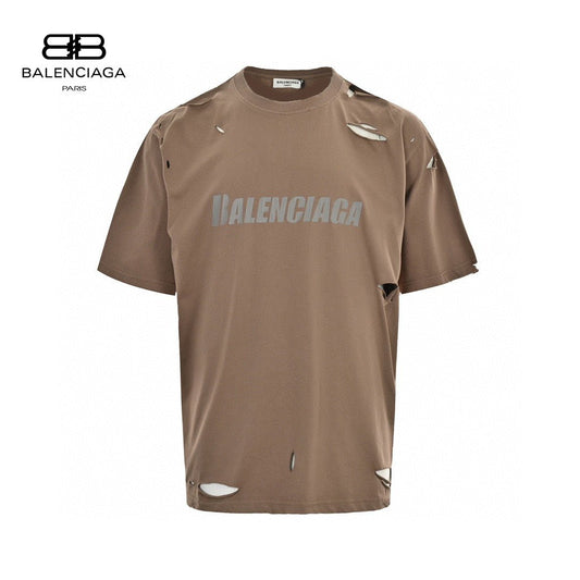 Balenciaga Distressed Logo T-Shirt - Phantom Kicks