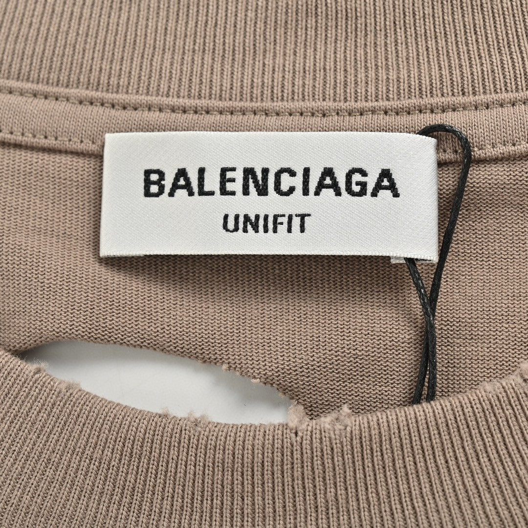 Balenciaga Distressed Logo T-Shirt - Phantom Kicks