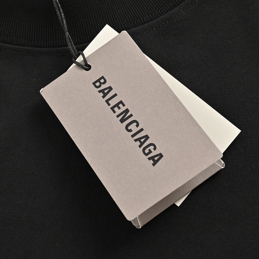 Balenciaga Distressed Logo T-Shirt - Phantom Kicks