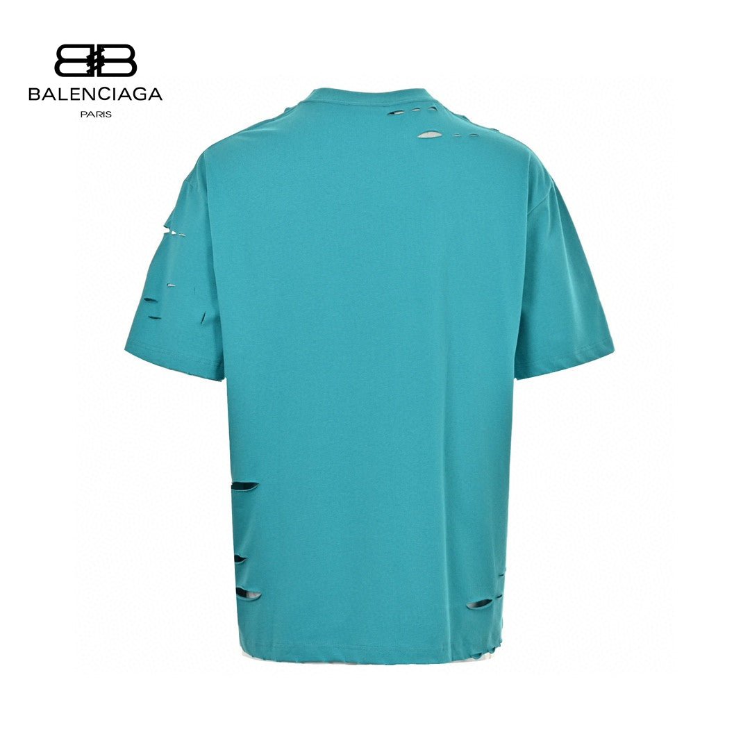 Balenciaga Distressed Logo T-Shirt - Phantom Kicks