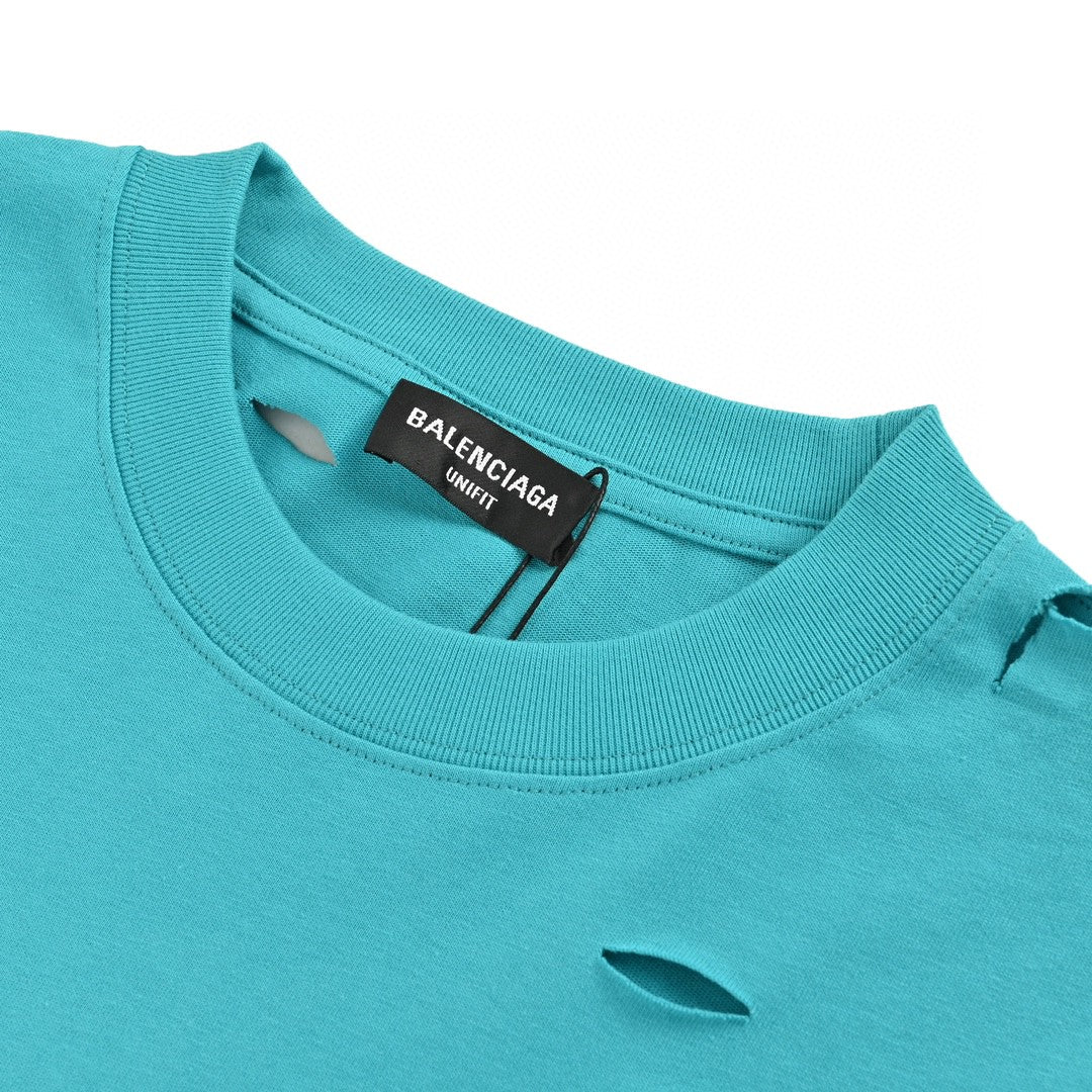 Balenciaga Distressed Logo T-Shirt - Phantom Kicks
