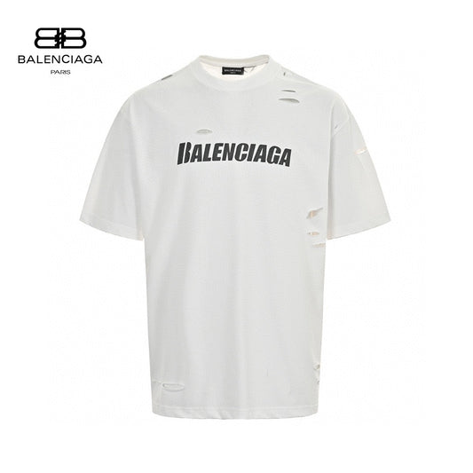 Balenciaga Distressed Logo T-Shirt - Phantom Kicks