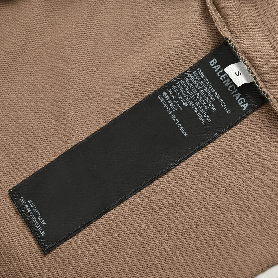 Balenciaga Distressed Logo T-Shirt - Phantom Kicks