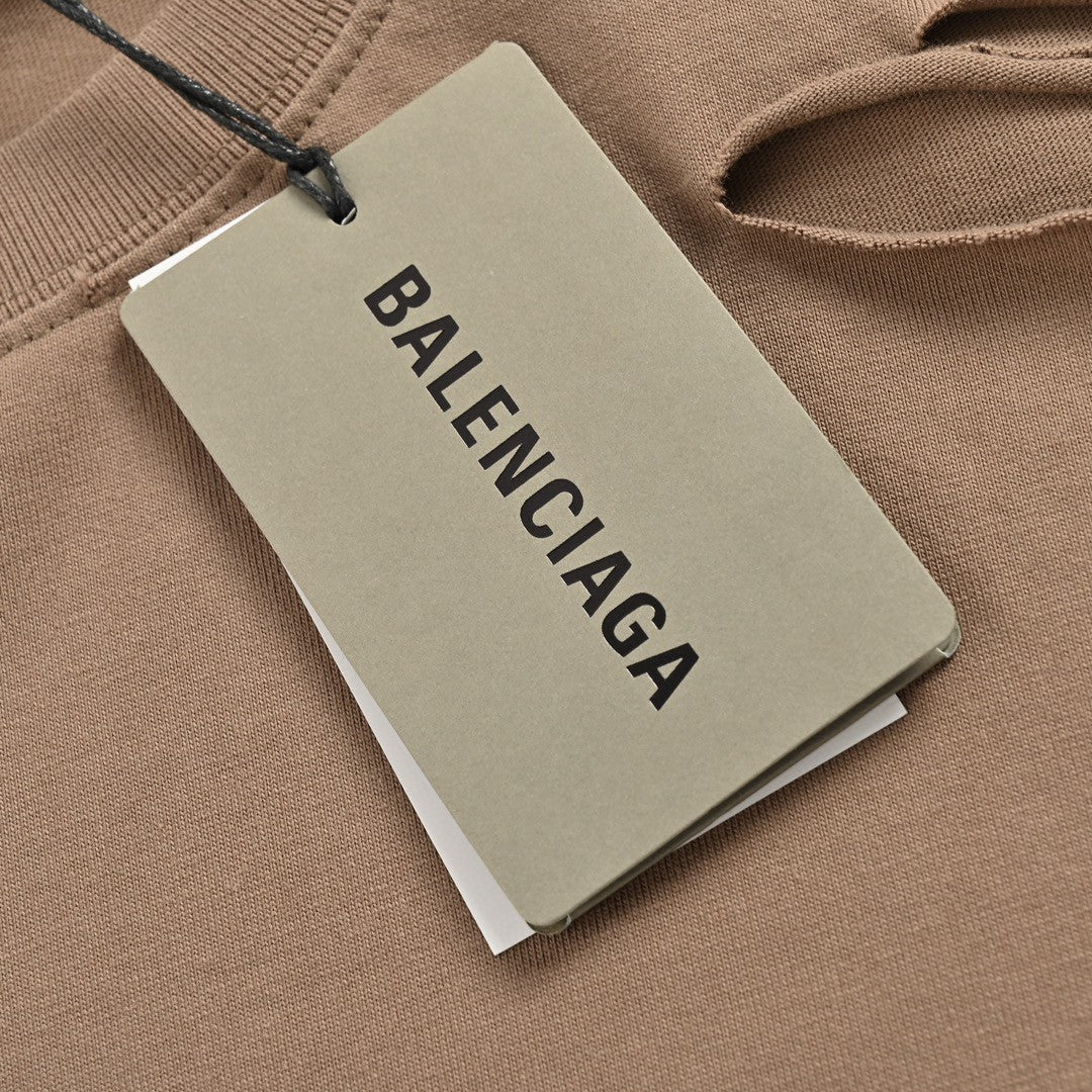 Balenciaga Distressed Logo T-Shirt - Phantom Kicks
