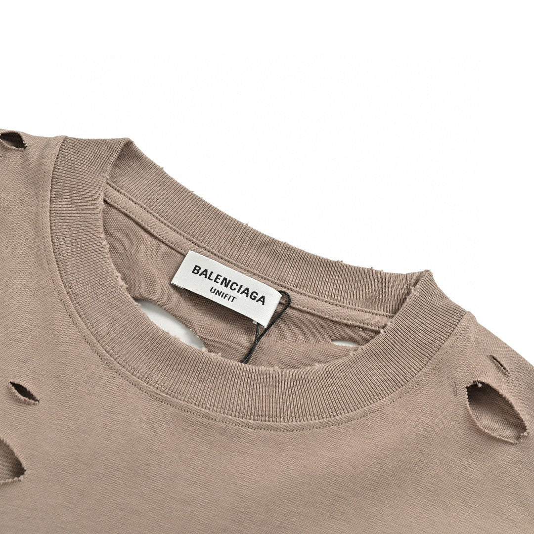 Balenciaga Distressed Logo T-Shirt - Phantom Kicks
