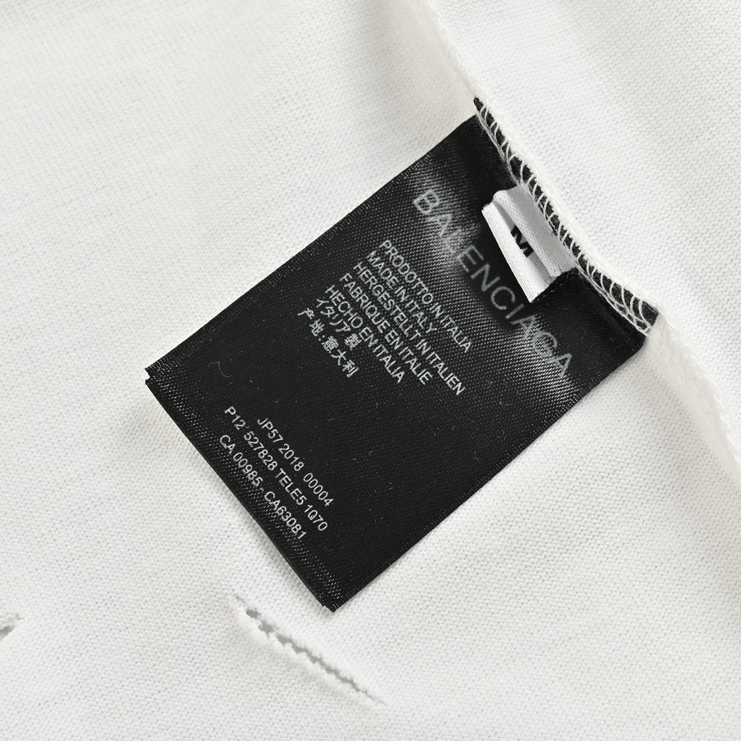 Balenciaga Distressed Logo T-Shirt - Phantom Kicks