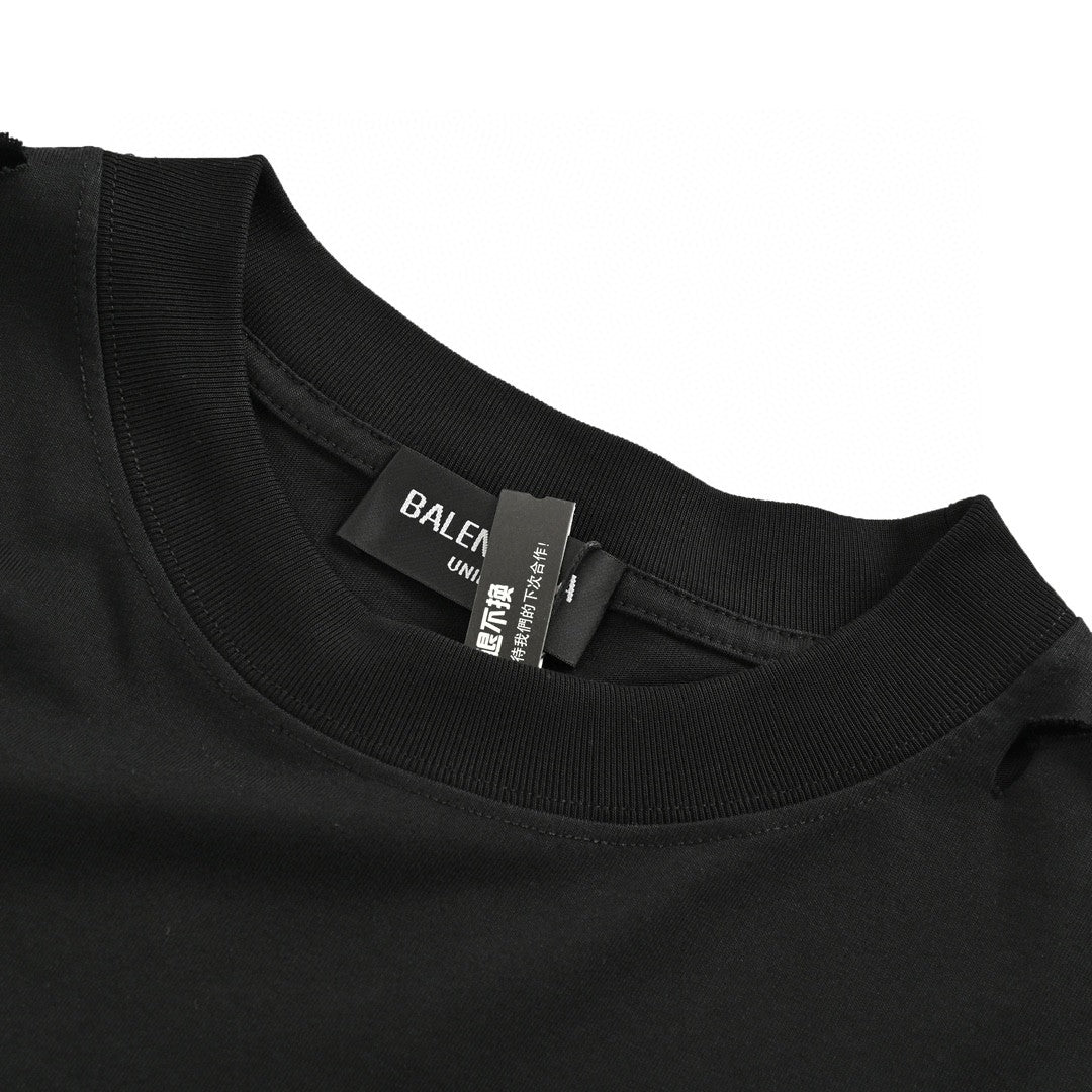 Balenciaga Distressed Logo T-Shirt - Phantom Kicks