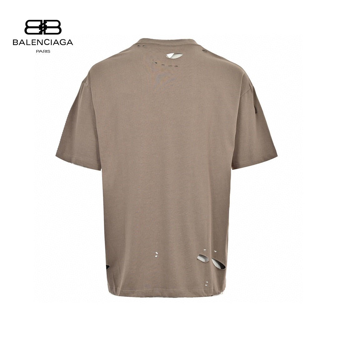 Balenciaga Distressed Logo T-Shirt - Phantom Kicks