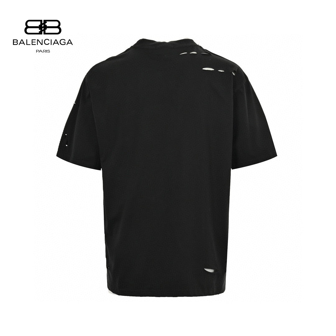 Balenciaga Distressed Logo T-Shirt - Phantom Kicks