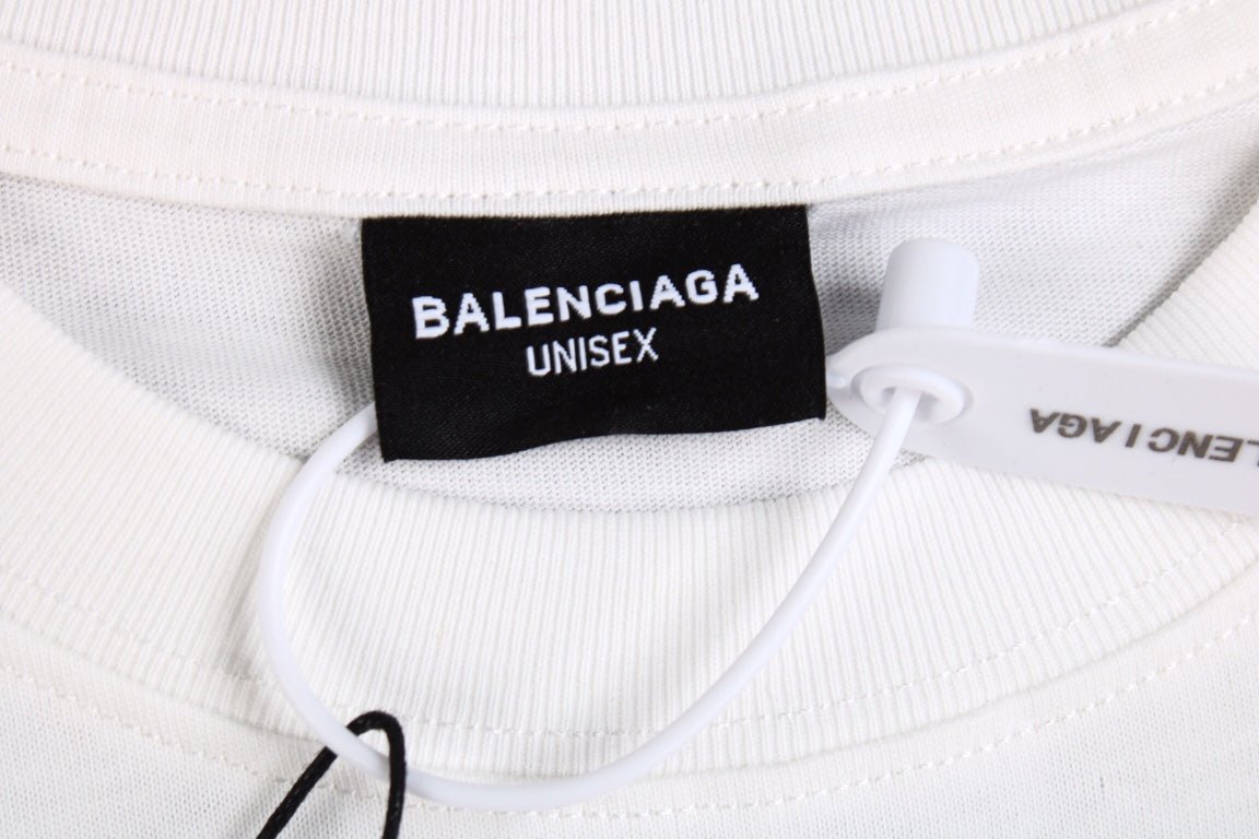 BALENCIAGA DOUBLE B LOGO T-SHIRT WHITE - Phantom Kicks