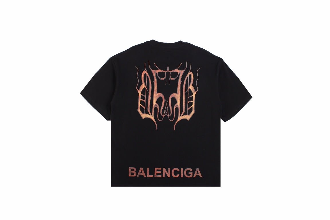 BALENCIAGA DOUBLE B LOGO T-SHIRT BLACK - Phantom Kicks