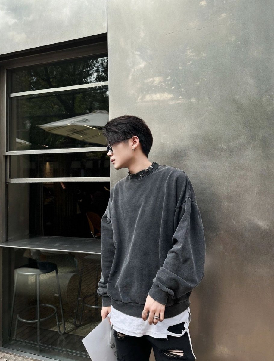Balenciaga Embellished Collar Sweatshirt - Phantom Kicks