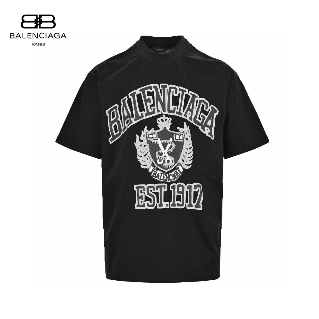 Balenciaga Est. 1917 Crest T-Shirt (Black) - Phantom Kicks