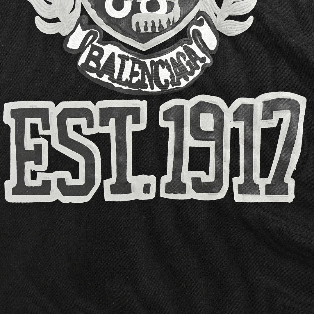 Balenciaga Est. 1917 Crest T-Shirt (Black) - Phantom Kicks
